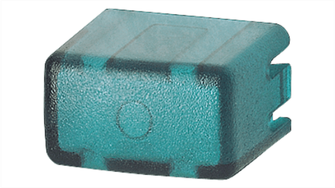 Coperchio pulsante Siemens 5TG8062 per serie 5TE48, include 5 cappucci verde-trasparente, installazione semplice.
