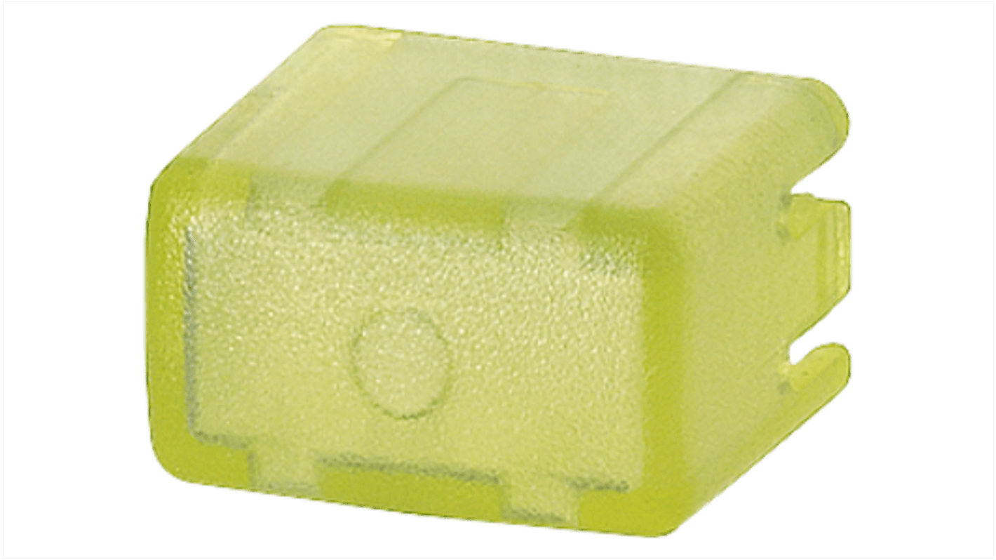 Coperchio pulsante Siemens 5TG8063, giallo-trasparente, per pulsante serie 5TE48, set di 5 unità, compatibile con sistemi esistenti.