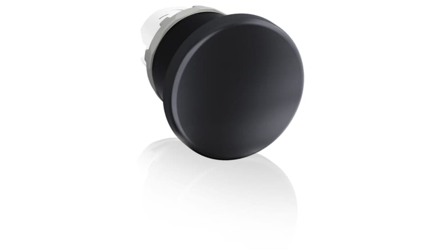 ABB attuatore pulsante instabile, testa nera, diametro 40 mm, grado di protezione IP66, per temperature da -25 a +70 gradi.