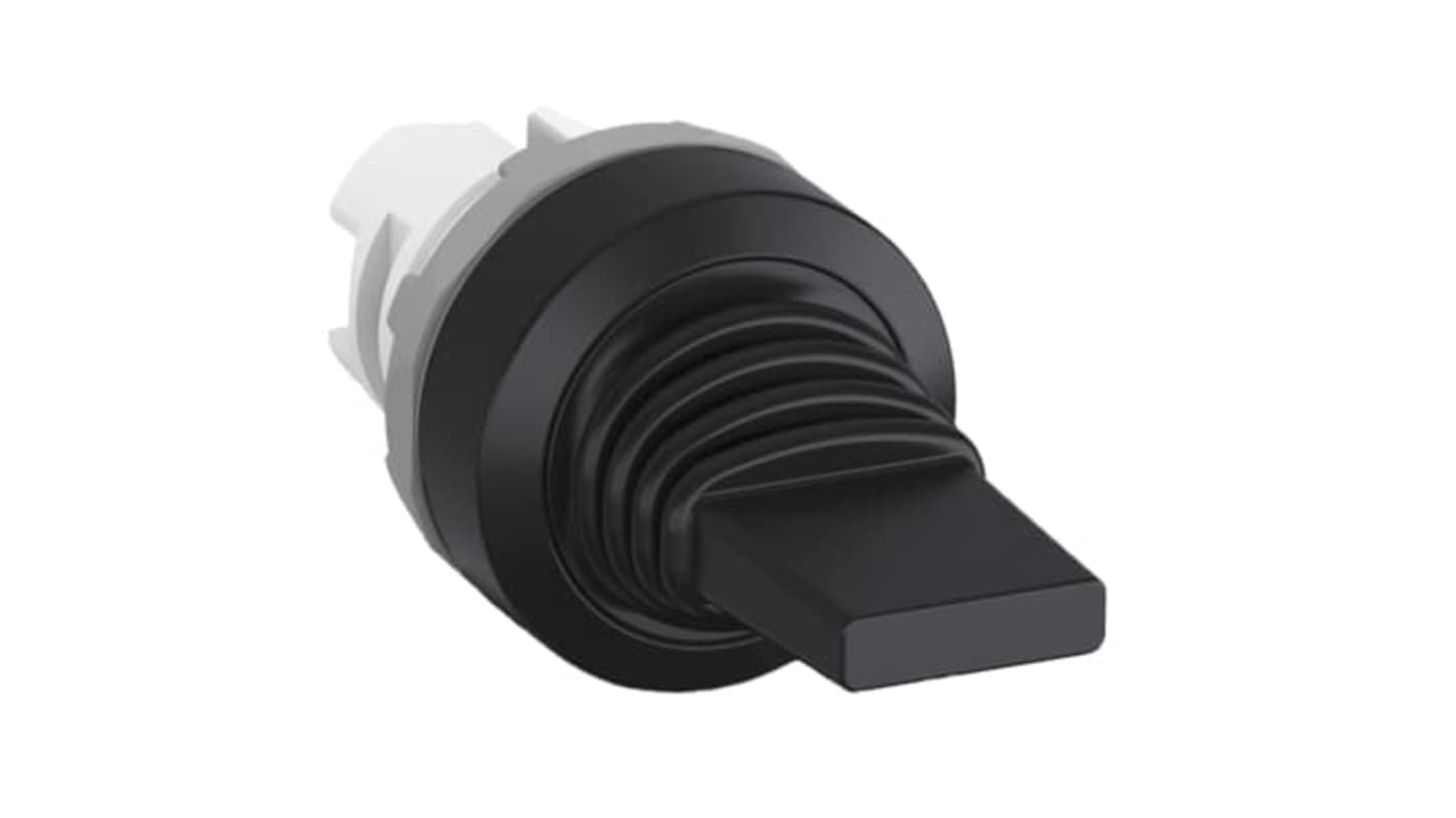 Interruttore a levetta ABB MTS2-10B, selettore a 3 posizioni, grado di protezione IP66, cornice nera in plastica. Codice 1SFA611301R1006.