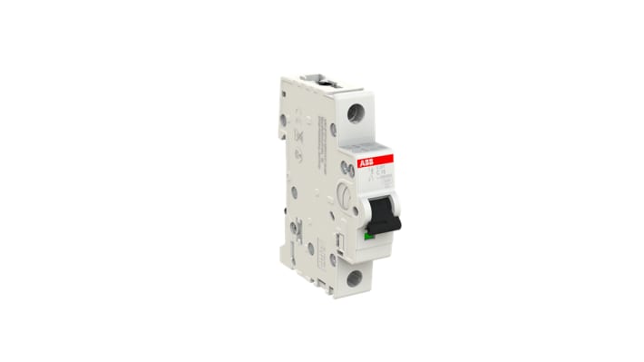 Interruttore magnetotermico ABB S201 C, 1P, 16A, 6 kA, montaggio su guida DIN, dimensioni 69mm x 88mm.