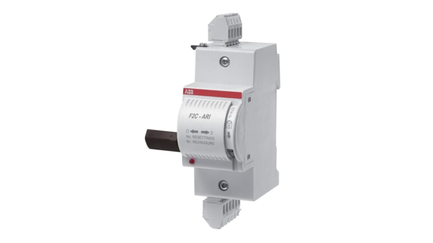 Modulo F2C ABB 2CSF200996R0013, dispositivo RCD per applicazioni industriali, montaggio su guida DIN, alimentazione 12 V.