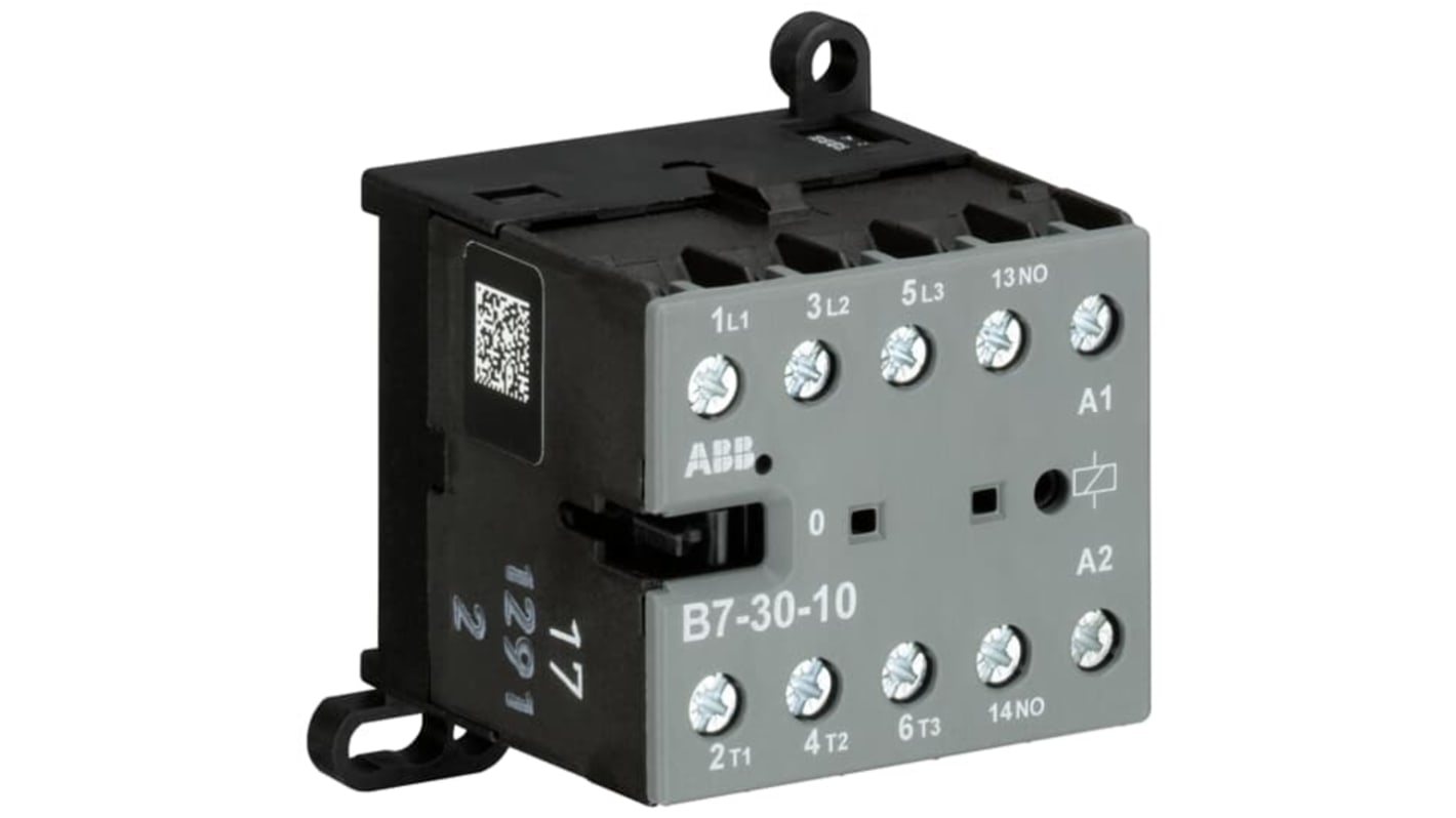 Contattore ABB GJL1311001R0102 B7-30-10 42 V AC, 3 poli, 20 A, montaggio su guida, design compatto per applicazioni industriali.