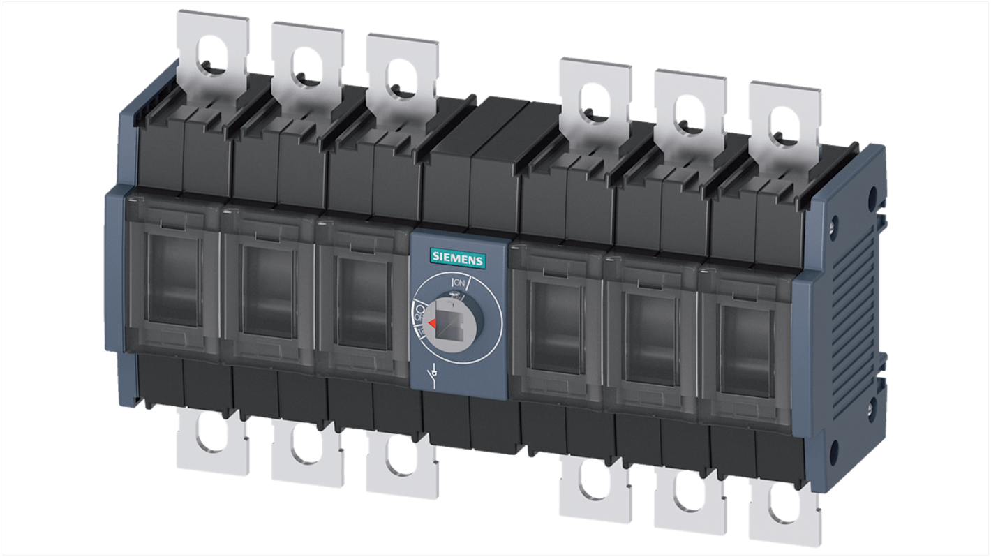 Sezionatore interruttore Siemens 3KD3460-0NE20-0, 6 poli, corrente 160A, classe di protezione IP20, potenza 10,8W.