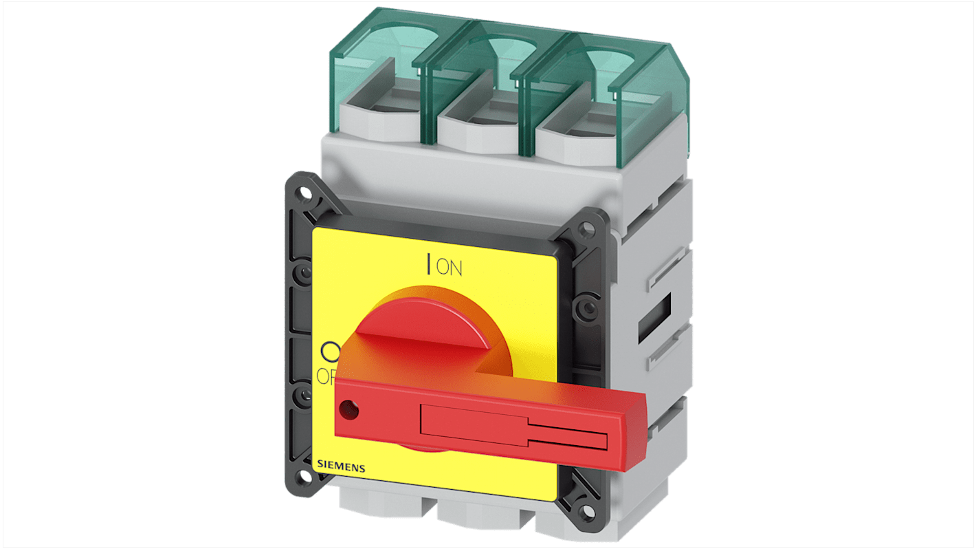 Sezionatore interruttore fusibile Siemens 3LD2405-0TK13, 250A, 3 poli, IP65, serie SENTRON, per applicazioni industriali.