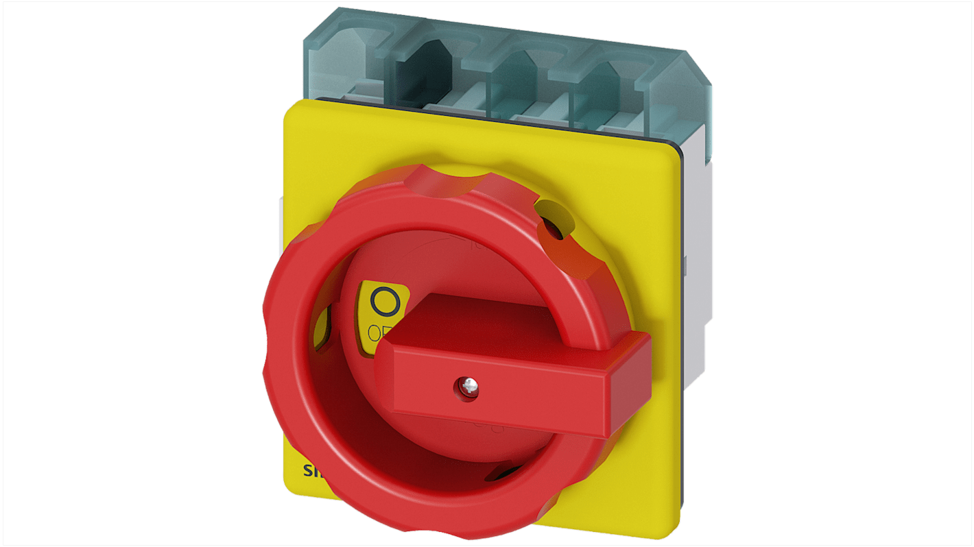 Sezionatore interruttore Siemens 3LD2504-1TL53, 4 poli, corrente 63A, grado di protezione IP65, fusibile RK5.