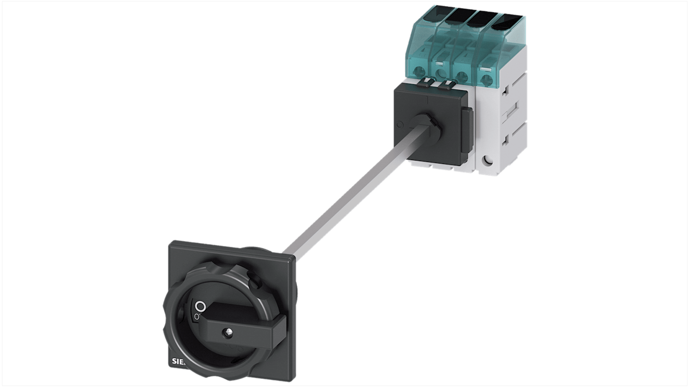 Sezionatore interruttore Siemens SENTRON 3LD3148-0TL51, 4 poli, 25A, fusibile RK5, IP40, temperatura -25 a 55 °C.