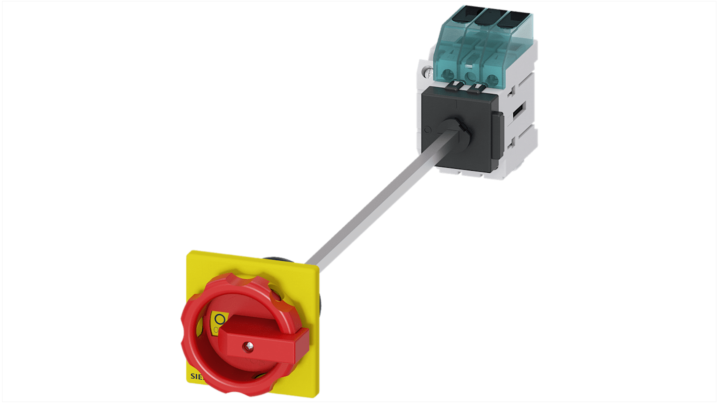 Sezionatore interruttore Siemens SENTRON 3LD3148-1TK53, 3 poli, 25A, fusibile RK5, IP40, temperatura -25 a 55 °C.