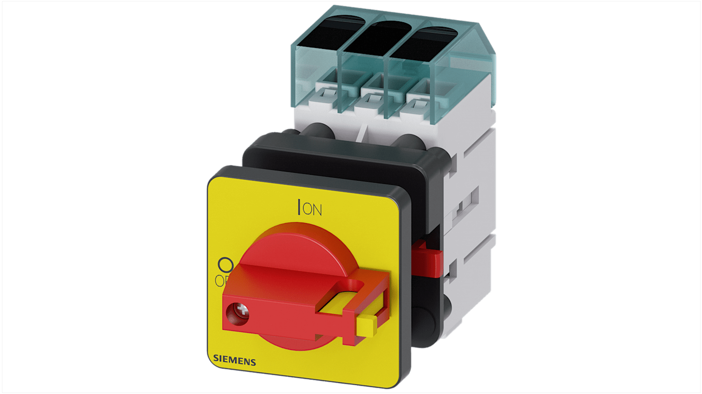 Sezionatore interruttore Siemens 3LD3250-0TK13, 3 poli, 32A, fusibile RK5, grado di protezione IP40, serie SENTRON.