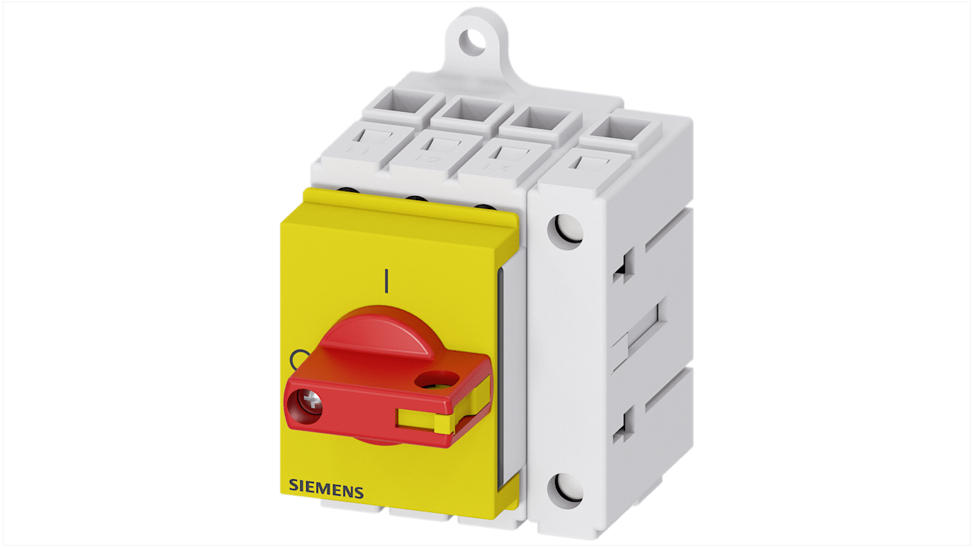 Sezionatore interruttore Siemens SENTRON 3LD3330-0TL13, 4 poli, 40A, IP40, temperatura operativa -25 a 55 °C.