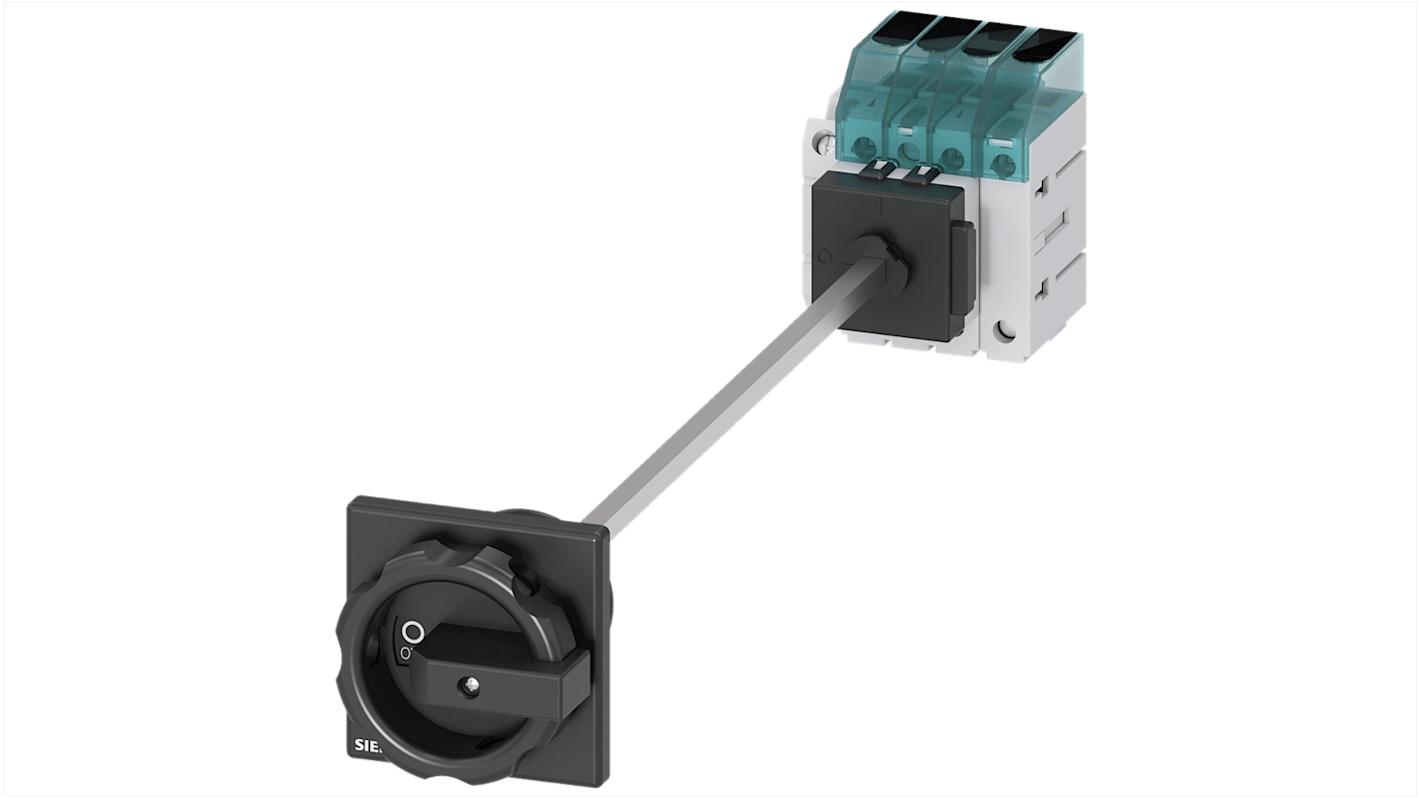 Sezionatore interruttore Siemens SENTRON 3LD3348-1TL51, 4 poli, 40A, IP40, temperatura operativa -25 a 55°C.
