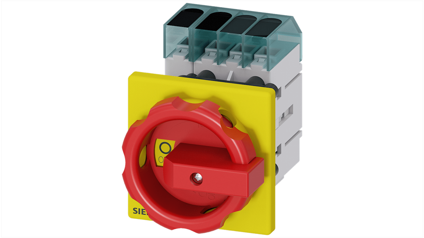 Sezionatore interruttore Siemens SENTRON 3LD3354-0TL53, 4 poli, 40A, IP40, temperatura operativa -25 a 55 °C.