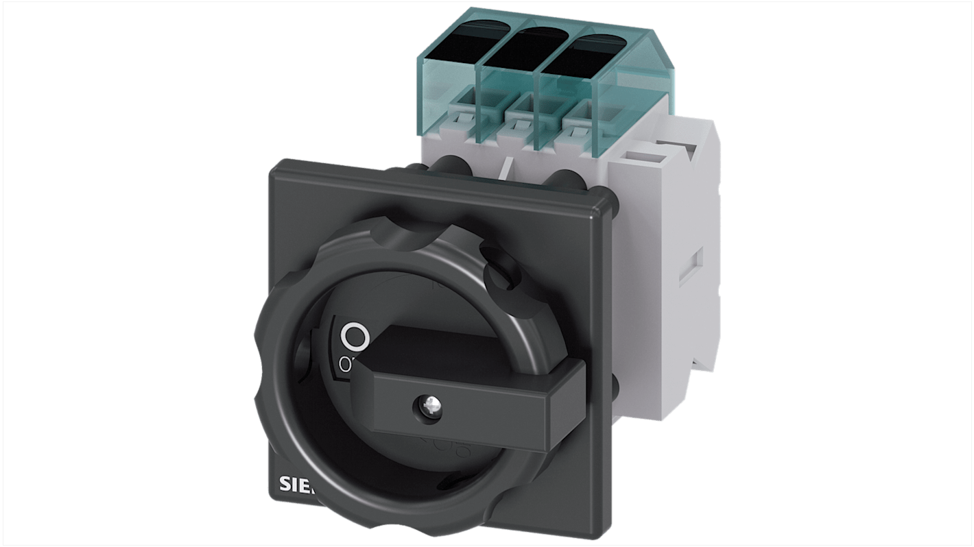 Sezionatore interruttore Siemens SENTRON 3LD3354-1TK51, 3 poli, 40A, IP40, temperatura operativa -25 a 55 °C.