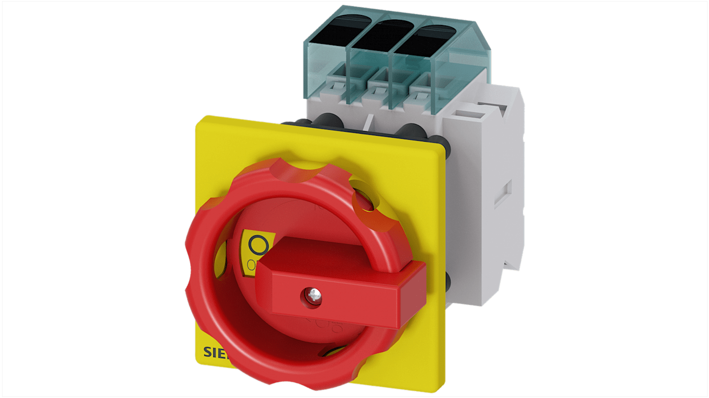 Sezionatore interruttore fusibile Siemens 3LD3354-1TK53, 3 poli, 40A, fusibile RK5, grado di protezione IP40.