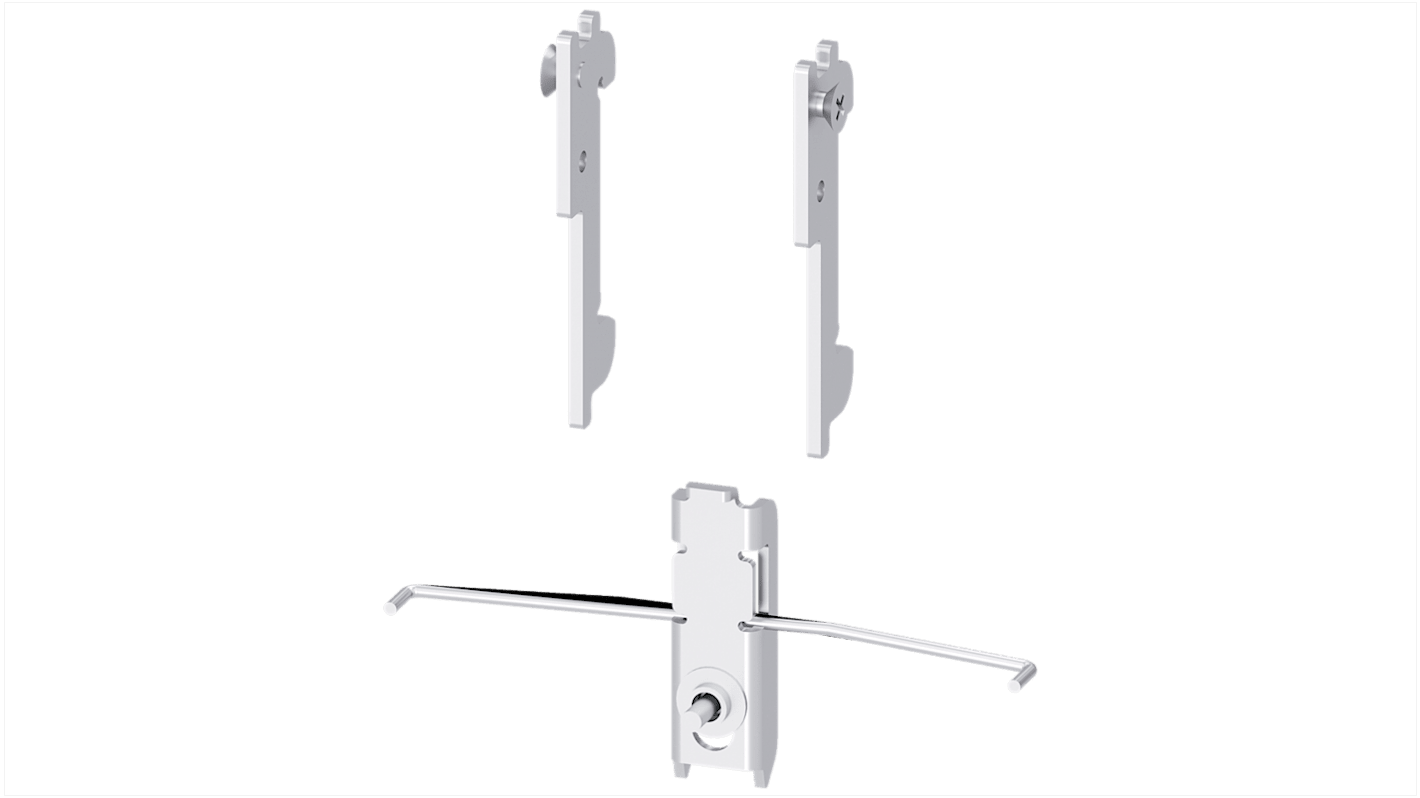 Kit di montaggio Siemens 3NP1933-1EB00 per sezionatore fusibile, compatibile con NH00, installazione su guida standard.