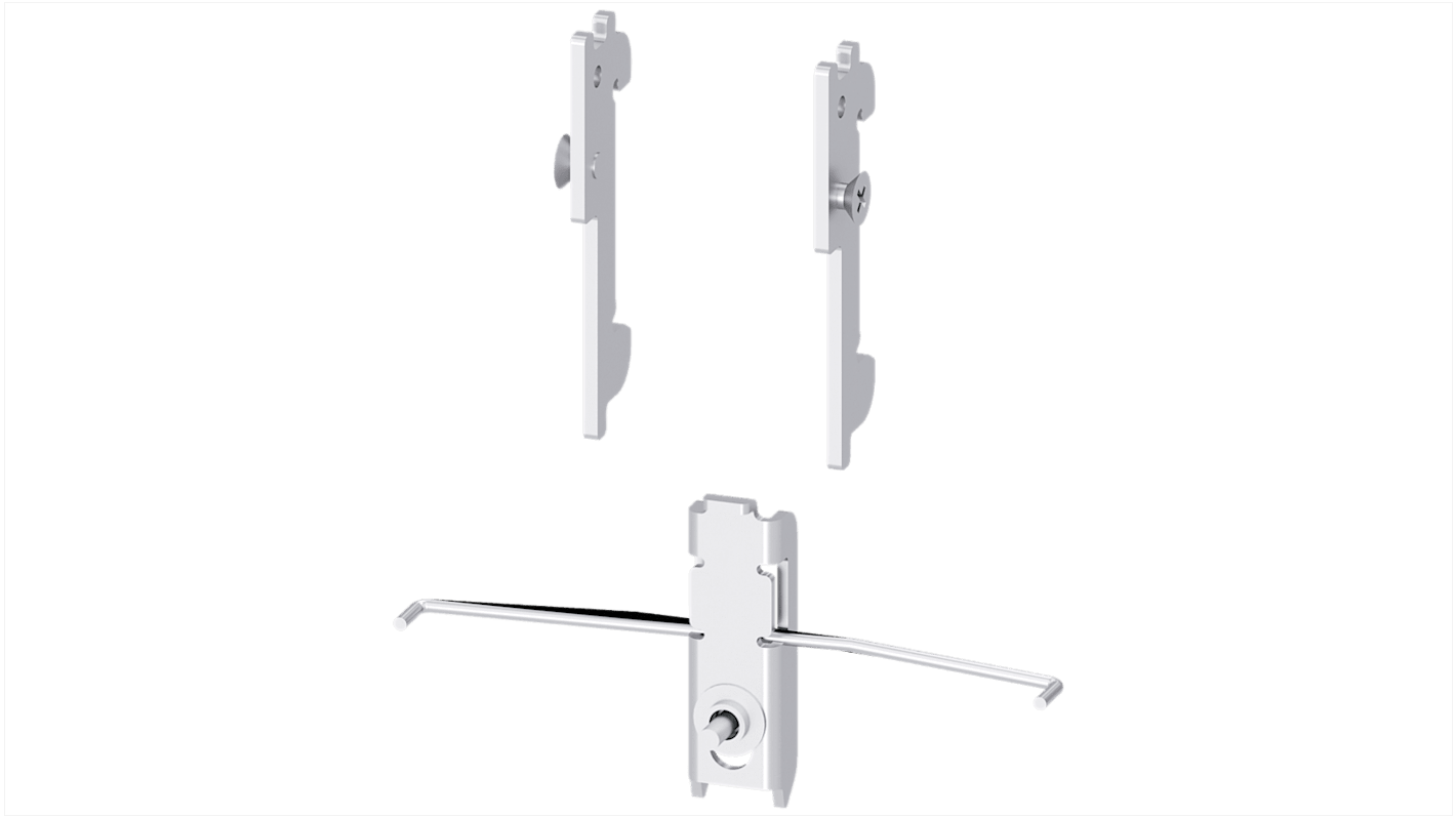 Kit di montaggio Siemens 3NP1943-1EB00 per sezionatore fusibile 3NP1, compatibile con installazione su guida standard NH1.