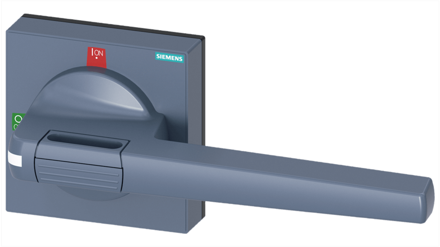 Manopola rotante Siemens 8UD1861-4AD01, grigia, per 3KD e 3KF, lunghezza 200 mm, grado di protezione IP65.