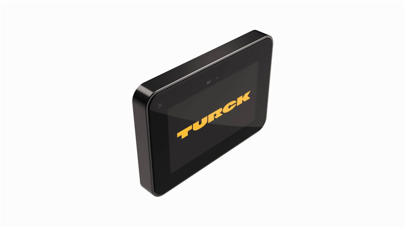 Display HMI Turck TXF705-00VPST, 5 pollici, risoluzione 800 x 480, touchscreen capacitivo, IP67, con porta Ethernet e USB.