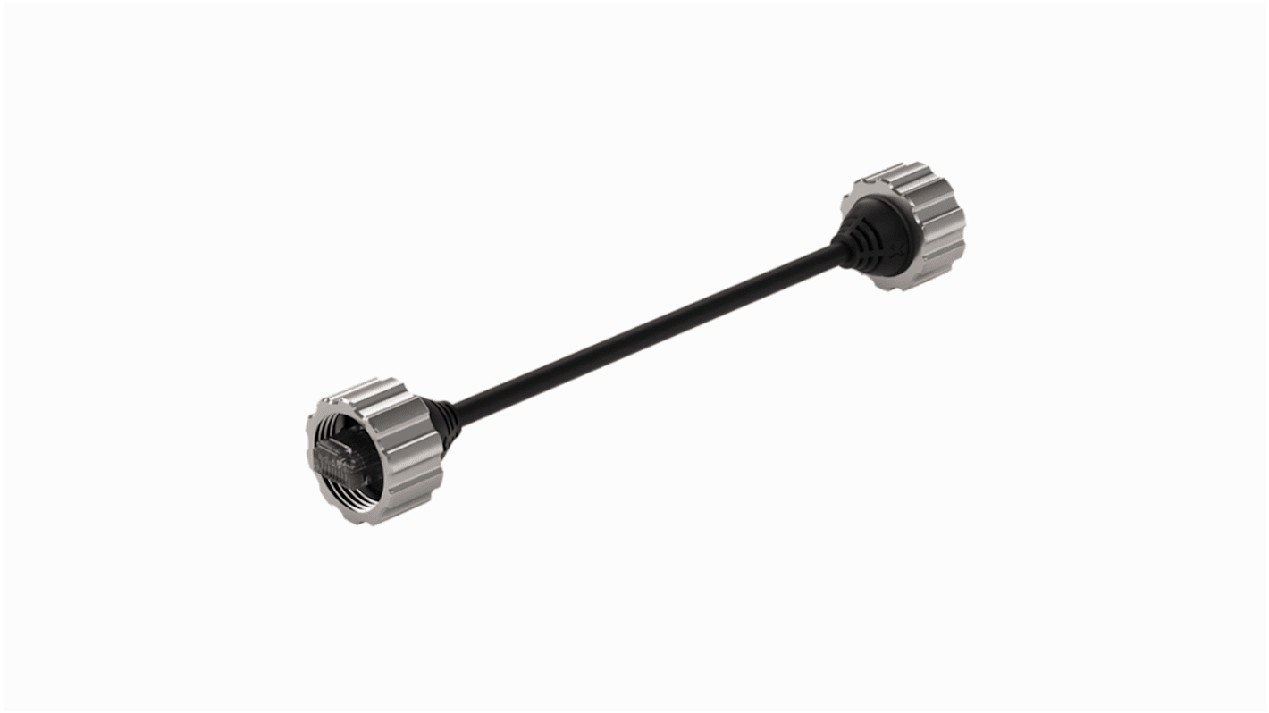Cavo PoE Turck TXF-M22G-M22G-5M, lunghezza 5 m, connessione M22 a M22, per HMI e PLC serie TXF700.