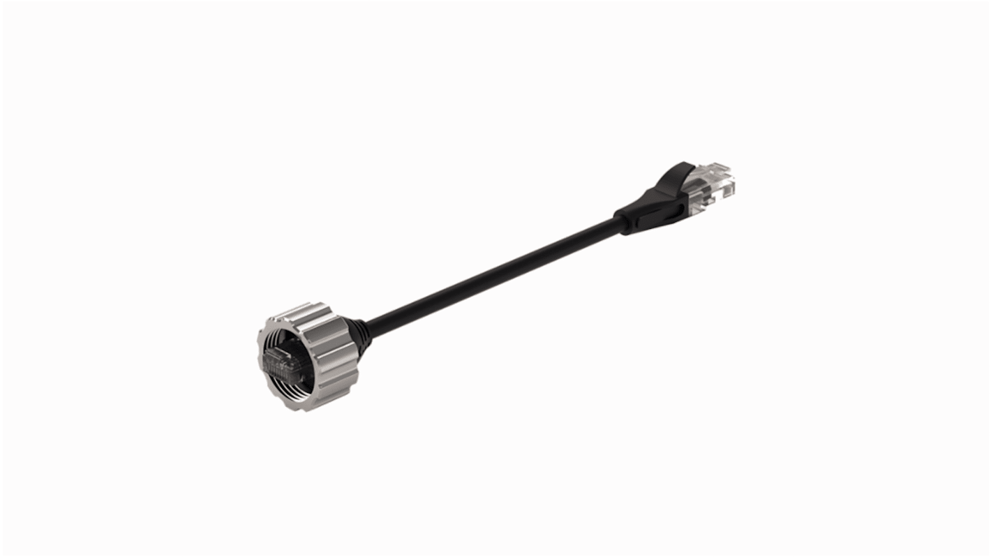Cavo Turck TXF-M22G-RJ45-5M, collegamento PoE da M22 a RJ45, lunghezza 5 m, per HMI e PLC serie TXF700.
