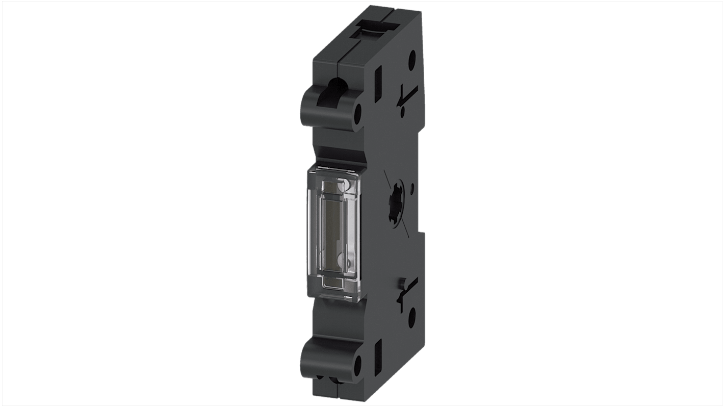 Interruttore ausiliario Siemens 3KF9106-2AA00 per sezionatori, con terminale neutro e accessorio per ponticello rimovibile.