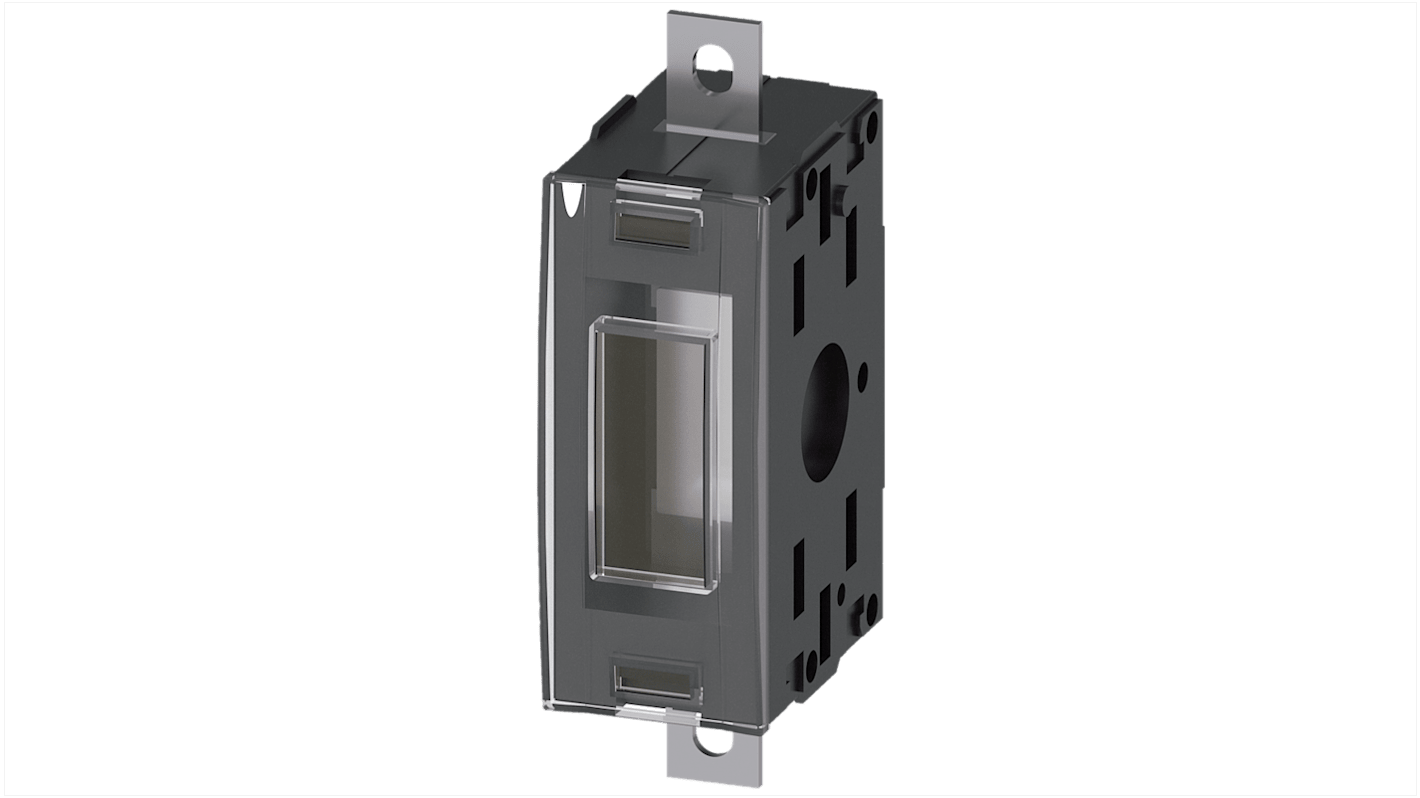 Interruttore ausiliario Siemens 3KF9306-7AA00 per sezionatori, con terminale di messa a terra e collegamento elettrico piatto.