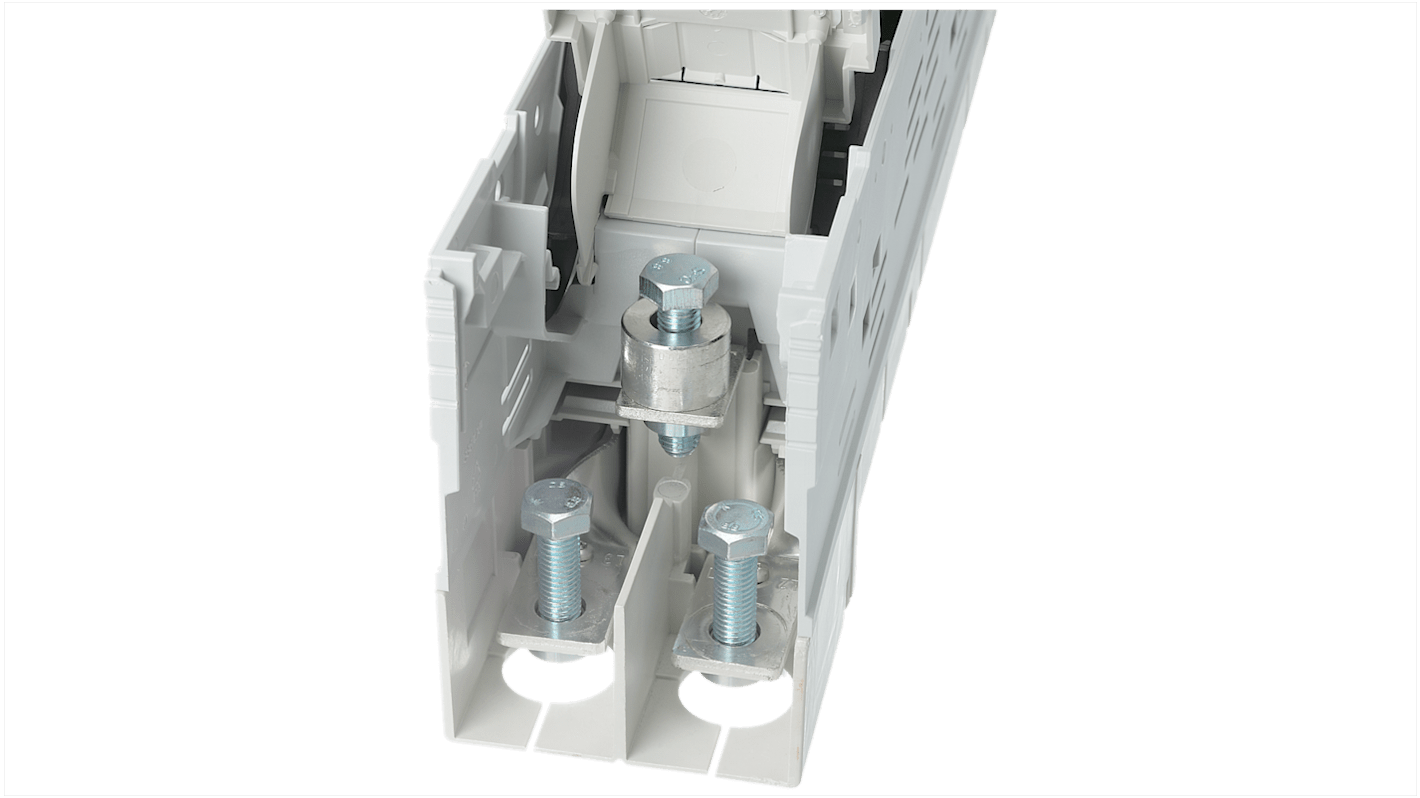 Sezionatore portafusibili Siemens Sentron 3NJ4, modello 3NJ4911-5AA00, con terminale piatto e kit a 2 bulloni.