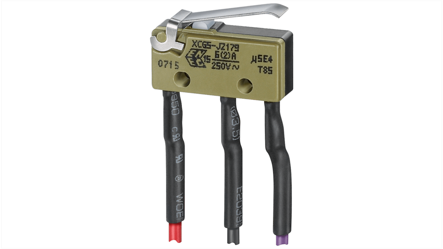 Sezionatore portafusibili Siemens 3NJ4913-1AA01, con 1 contatto normalmente aperto e cavi di collegamento inclusi.