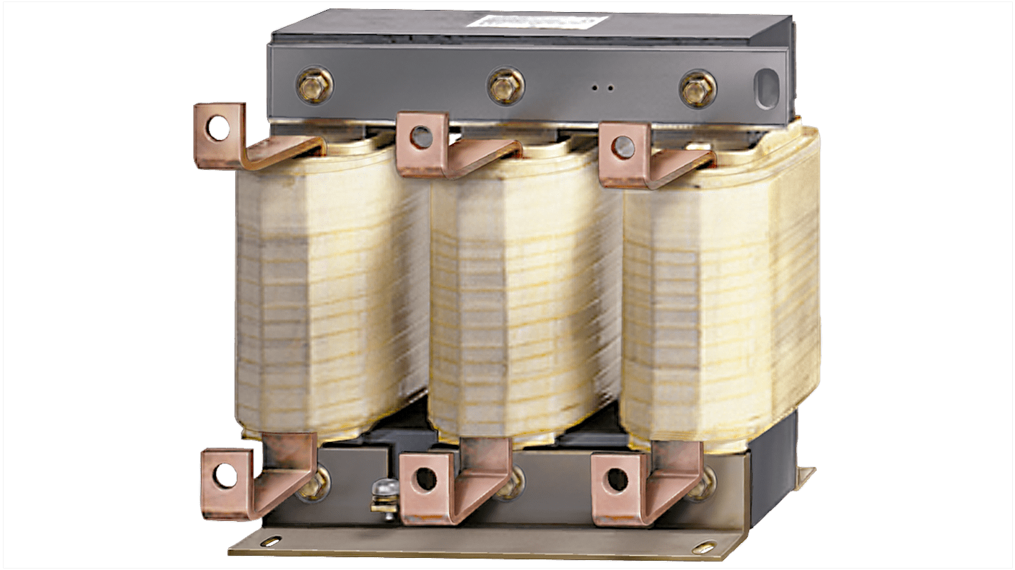 Inverter Siemens 6SE6400-3CC11-2FD0, corrente 151 A, tensione 260-600 V, grado di protezione IP20, montaggio a flangia.