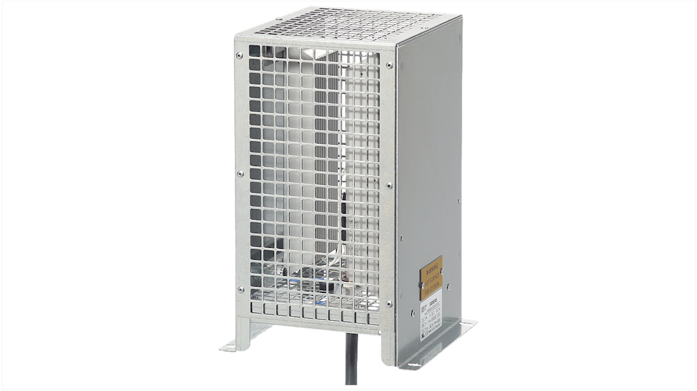 Modulo di controllo Siemens 6SE6400-4BD22-2EA1, resistenza frenante 15 ohm, corrente 2,5 A, grado di protezione IP20.