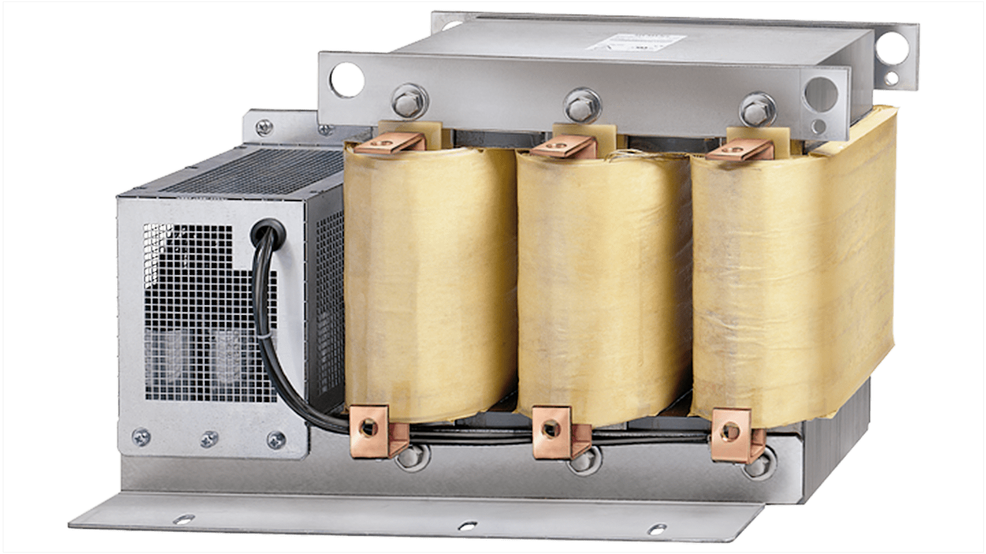 Modulo di alimentazione Siemens 6SL3202-0AE20-3SA0, filtro a onda sinusoidale, corrente nominale 3,5 A, IP20.