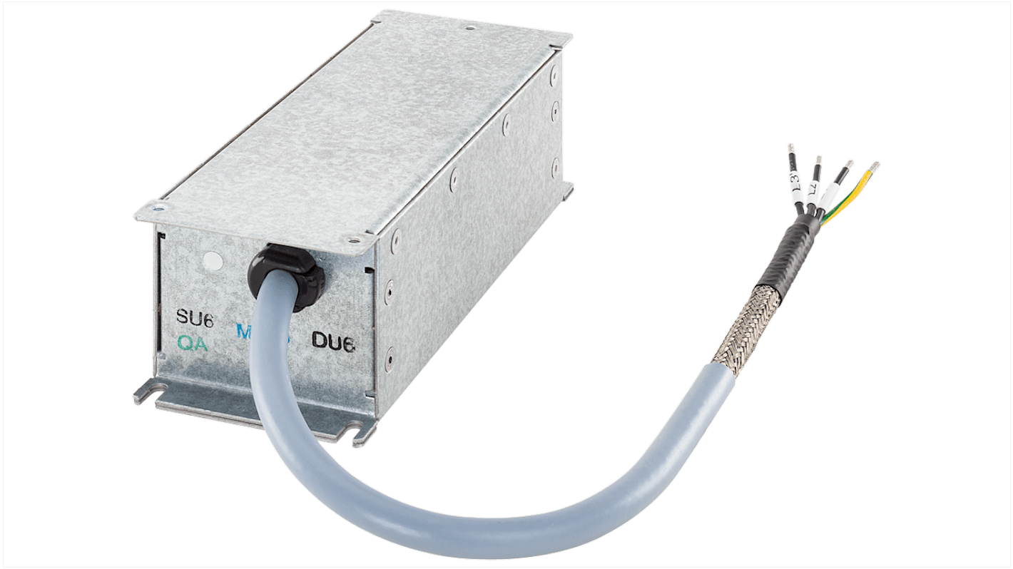 Modulo di controllo Siemens 6SL3203-0BE17-7BA0, reattore di linea, corrente nominale 11,4 A, protezione IP20.