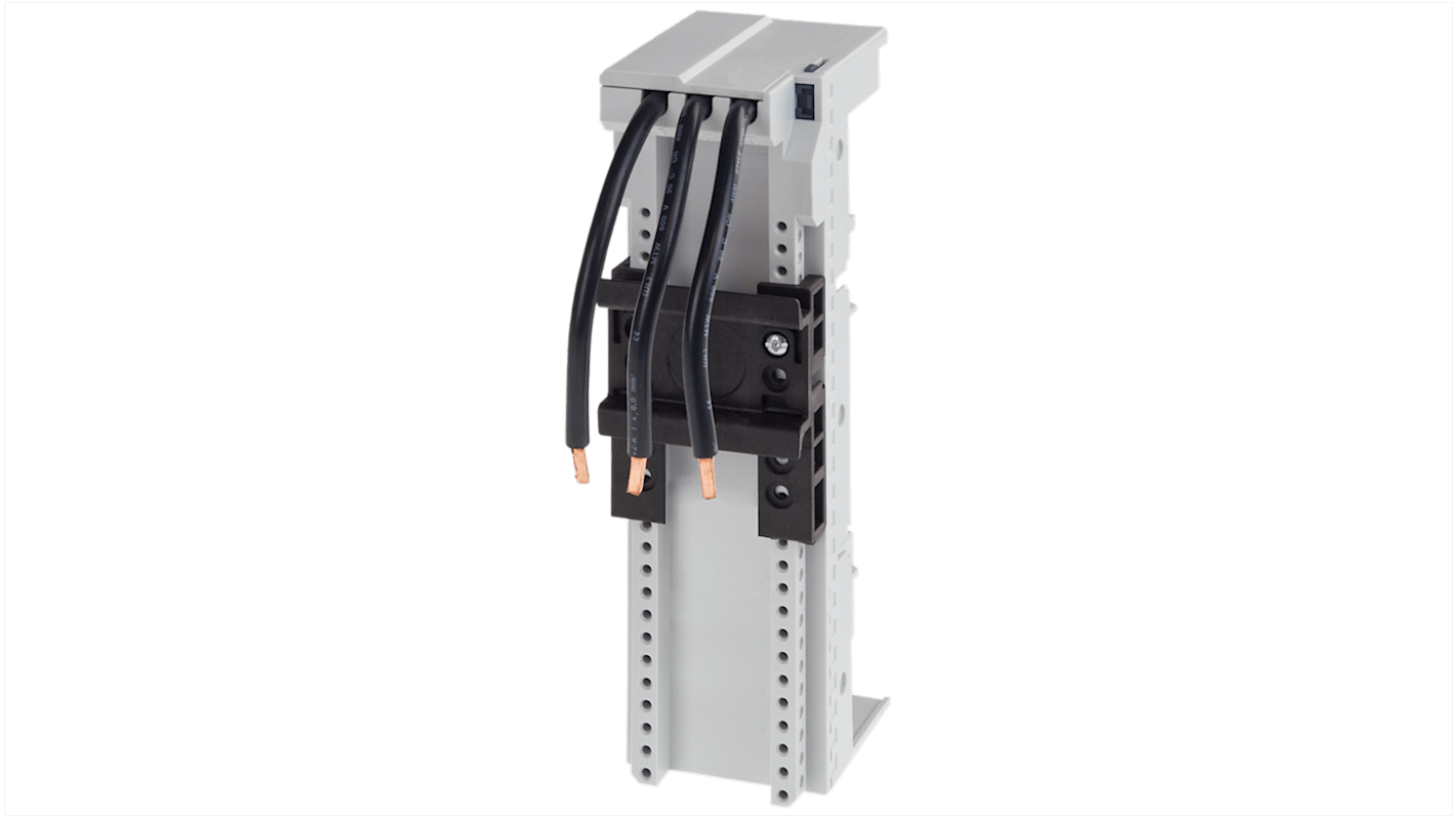 Adattatore Siemens 8US1651-5DK02 per barre di distribuzione, corrente 32 A, distanza centro-centro 60 mm, compatibile con Sentron.