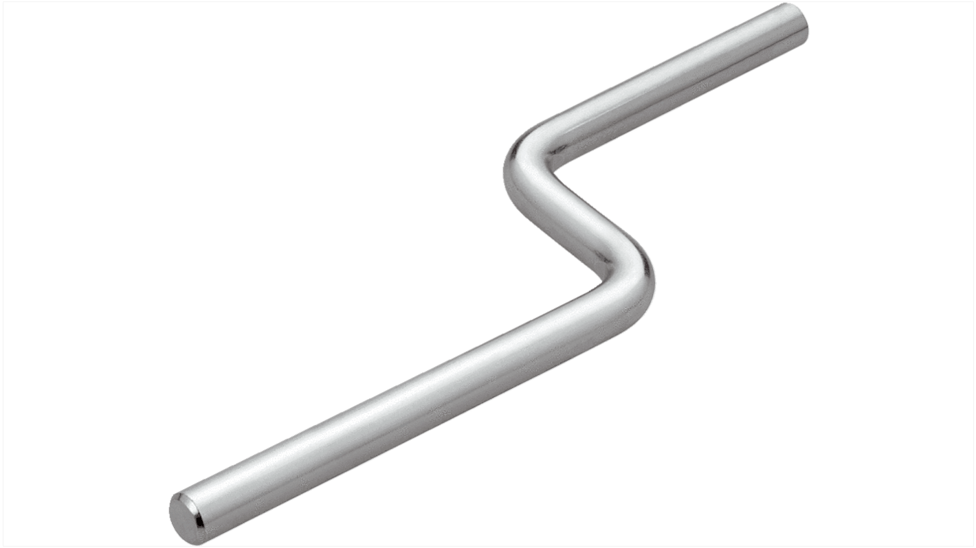 Barra di montaggio a Z Sick BEF-MS12Z-NB in acciaio inox, dimensioni 150 mm x 70 mm x 250 mm, per sistemi a morsetto.
