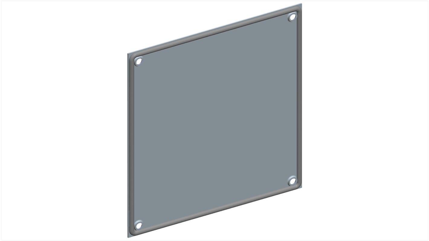 Piastra flangiata Siemens 8GK9100-0KK04 in lamiera d'acciaio, grado di protezione IP55, per montaggio su aperture di grandi dimensioni.