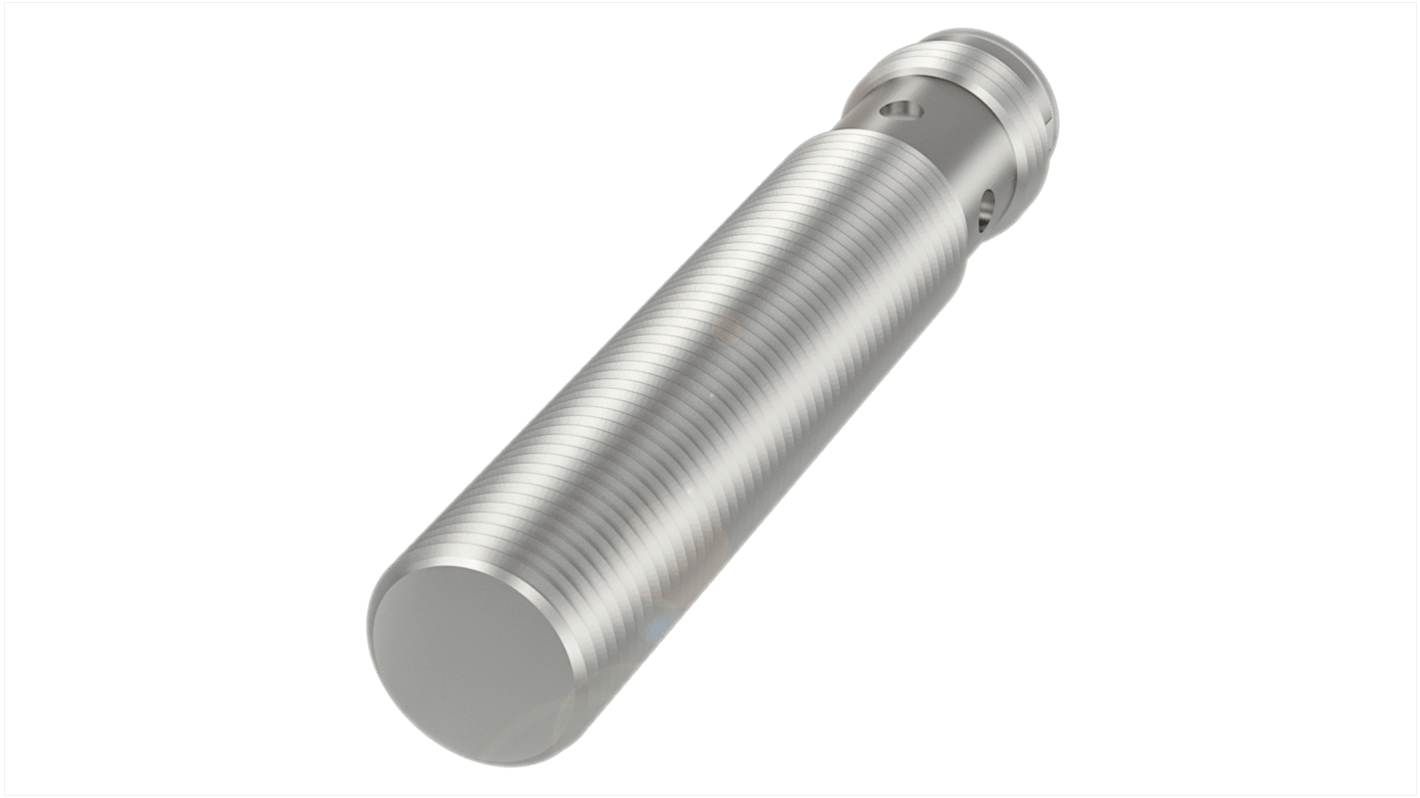 Sensore di prossimità cilindrico PNP BALLUFF BES M12MI-PSC30A-S04G, con rilevamento a 3 mm, connessione M12x1, grado di protezione IP68. Dimensioni: 65 mm.