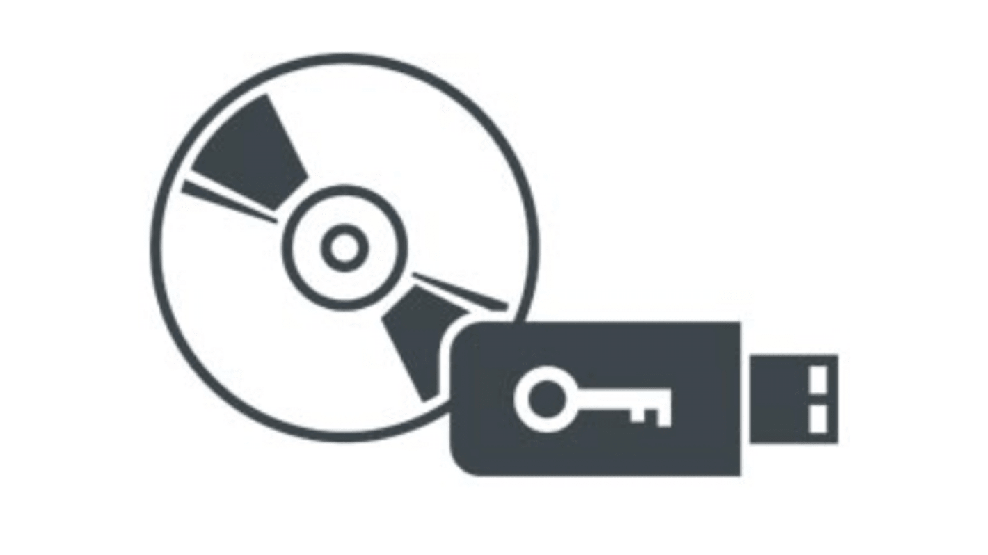Licenza software Siemens 6AV2154-0BS31-7AA0 per PLC, include DVD e chiave USB per attivazione WinCC Unified.