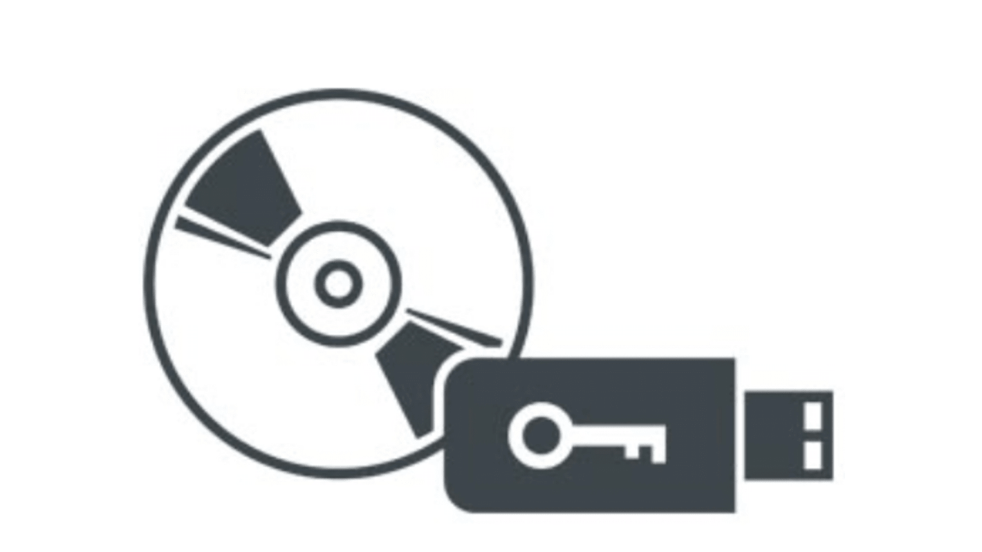 Licenza software Siemens 6ES7823-1EA07-0YA5 per PLC, include chiave USB e DVD con documentazione TIA Portal.