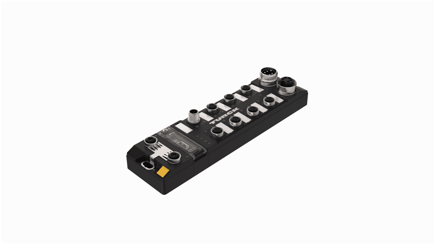 Controllore logico Turck TBEN-L5-PLC-11, 8 ingressi digitali, IP67, 24 V c.c., dimensioni 60,4 x 230,4 x 39 mm.
