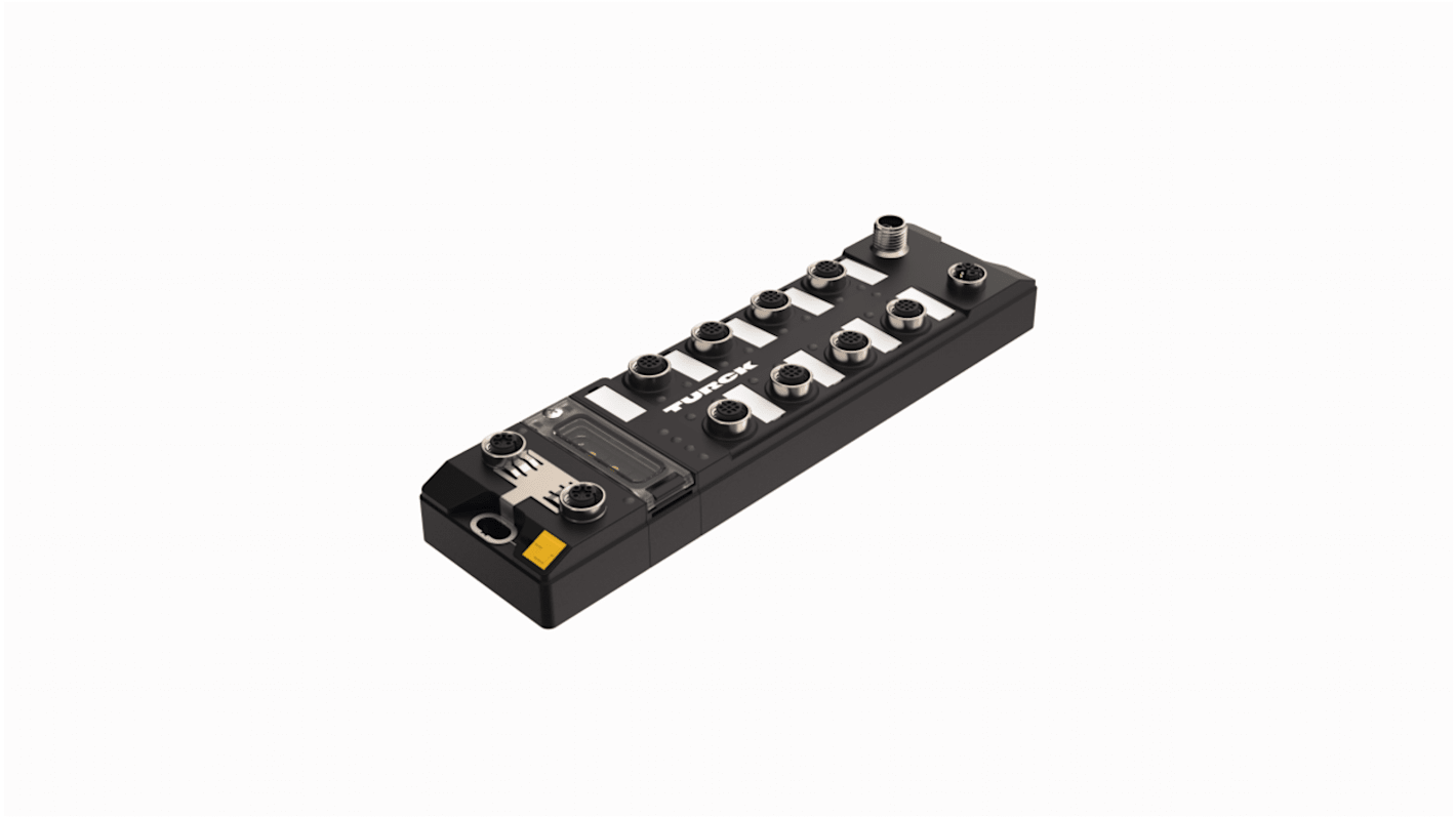 Modulo I/O Turck TBEN-LL-16DOP, 16 uscite PNP, IP65/IP67/IP69K, 24 V c.c., dimensioni 60,4 x 230,4 x 39 mm.