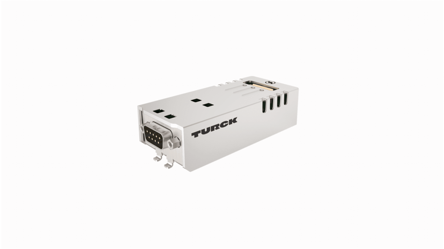Modulo di espansione Turck TX-CAN per HMI TX500 e TX700, con connettore SUB-D a 9 pin e grado di protezione IP20.