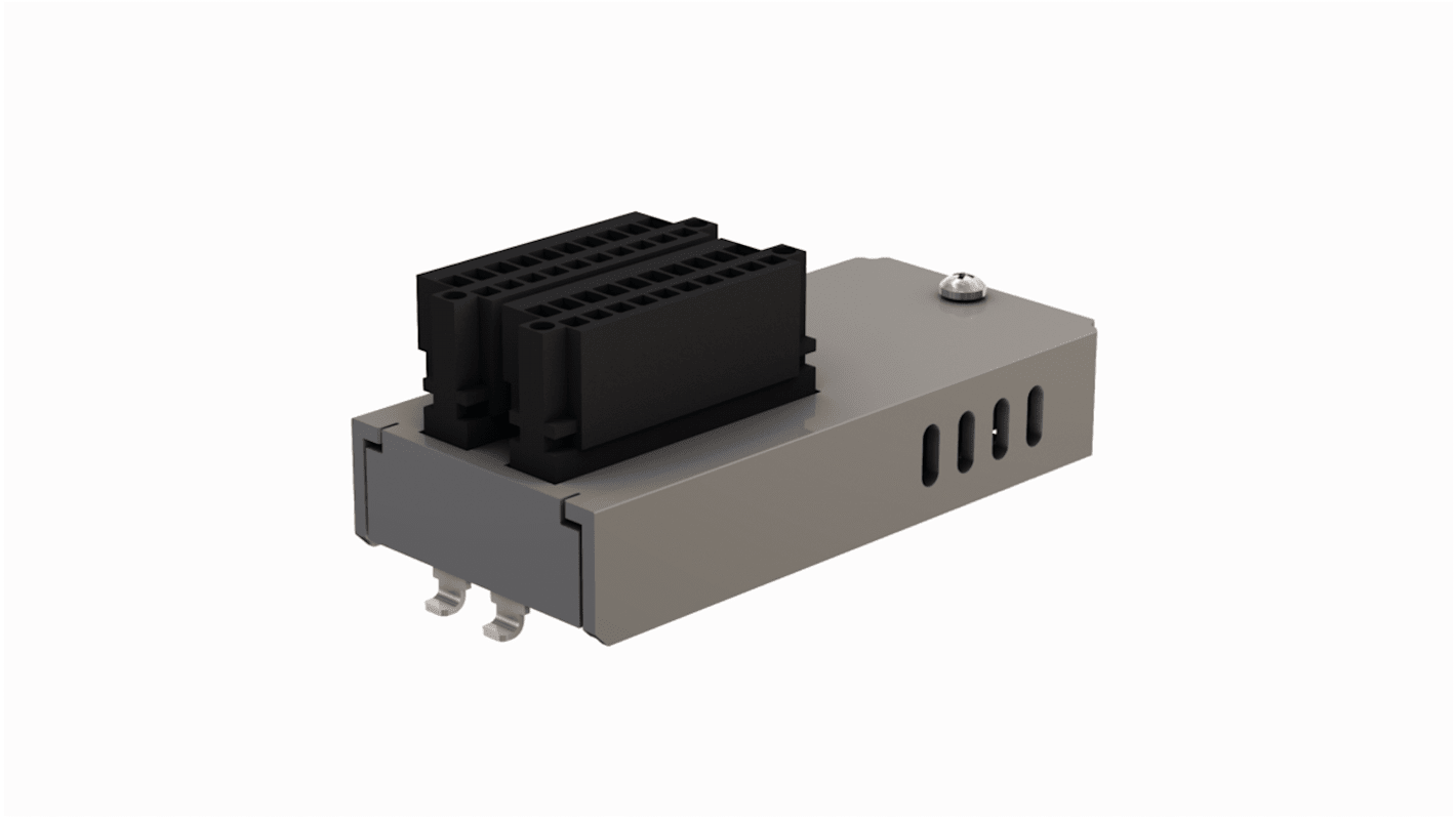 Modulo di espansione Turck TX-IO-DX06 per HMI, 8 ingressi PNP, 6 uscite PNP o relè, dimensioni 41,2 x 89,3 x 33,7 mm.