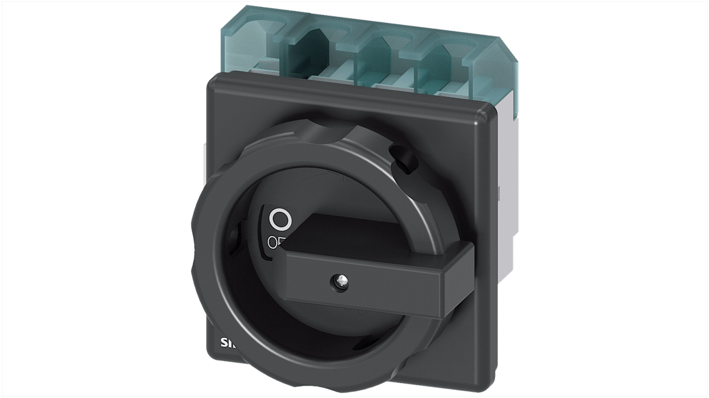 Sezionatore interruttore Siemens SENTRON 3LD, 4 poli, 63A, azionamento rotativo, IP65, -25 a 55 °C.