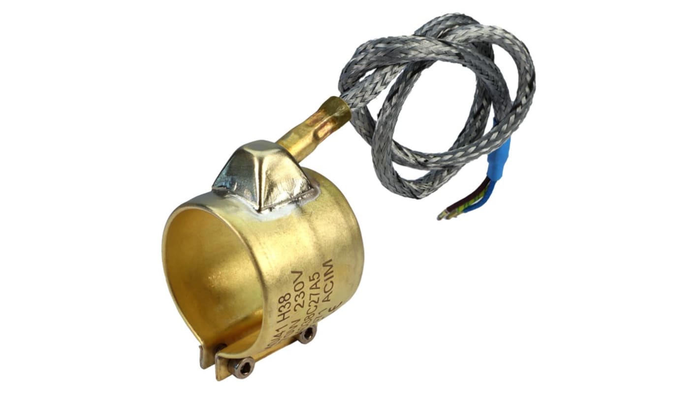 Fascia riscaldante circolare Acim Jouanin L4425C16A5, potenza 160 W, isolamento in mica, temperatura max 340 °C, montaggio con viti M4.