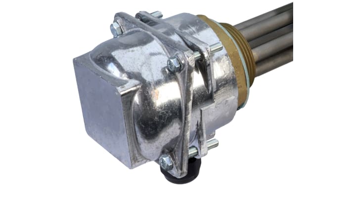 Riscaldatore a immersione Acim Jouanin TPCAP45DF per acqua, lunghezza 76mm, con accessori maschio a vite e grado di protezione IP55.