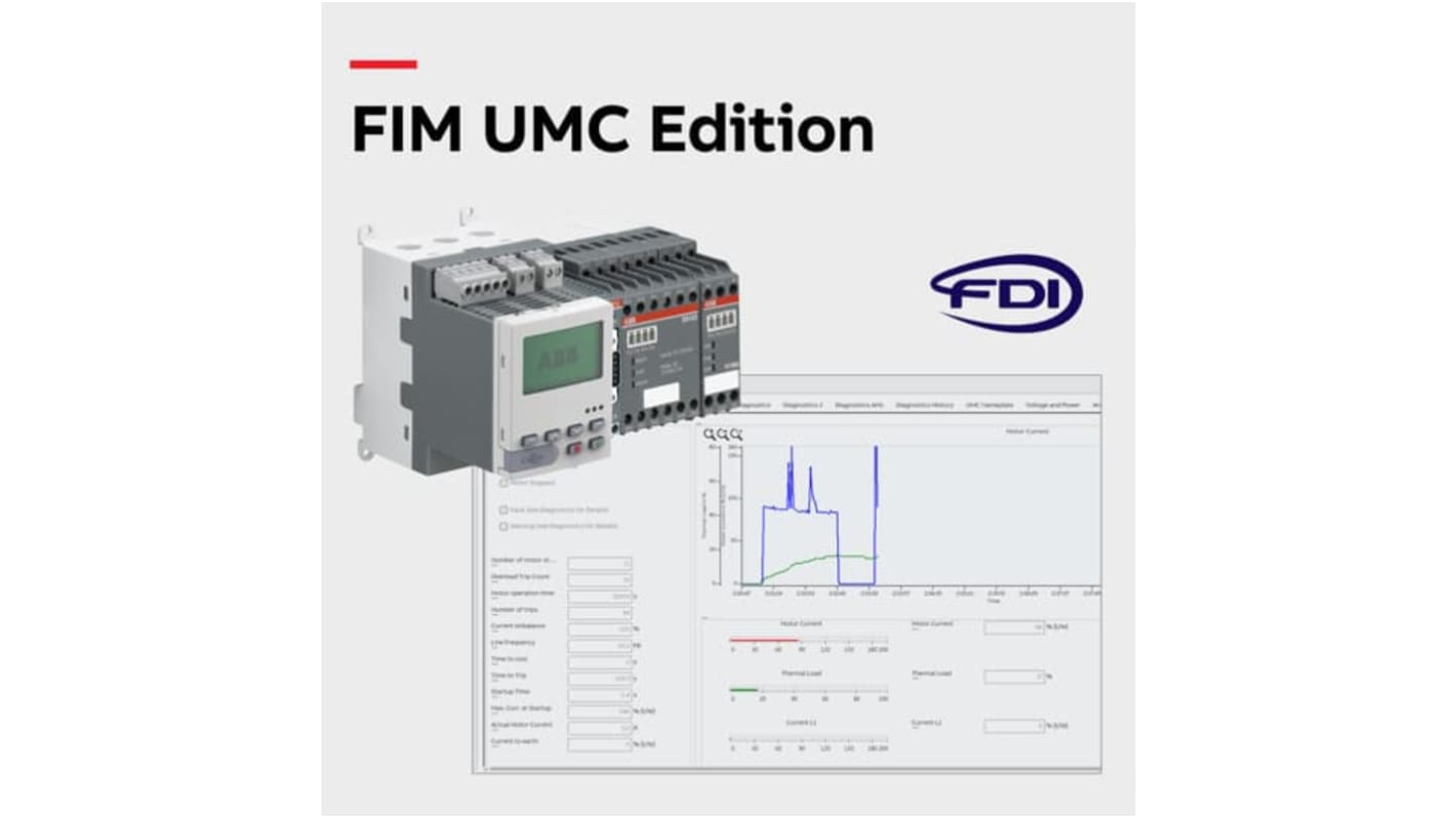 Software ABB 1SAJ925000R0001 FIM UMC per configurazione e diagnostica UMC100.3, interfaccia FDI ad alte prestazioni.