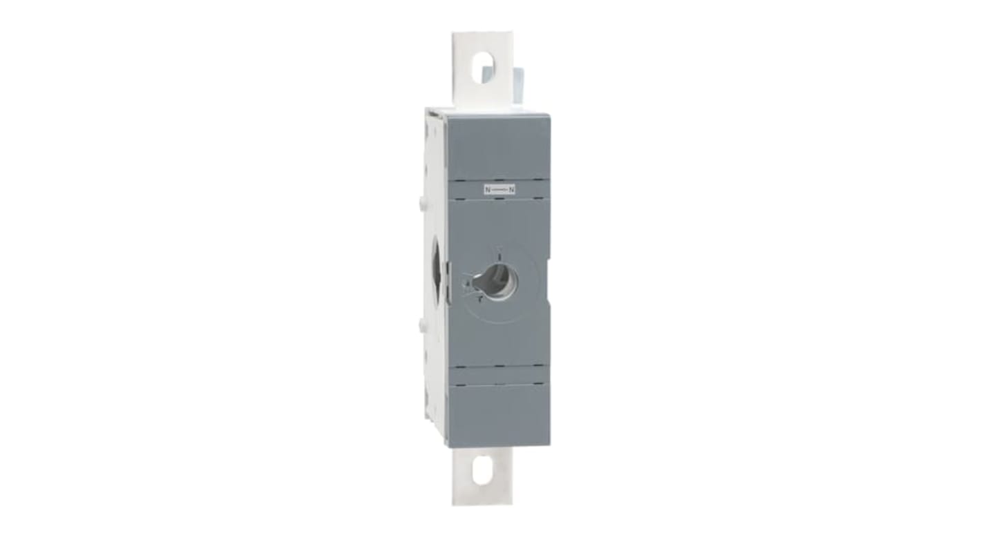 Sezionatore interruttore ABB OXN800S, montaggio su base, lunghezza 285 mm, codice 1SCA022831R4880, collegamento rimovibile.