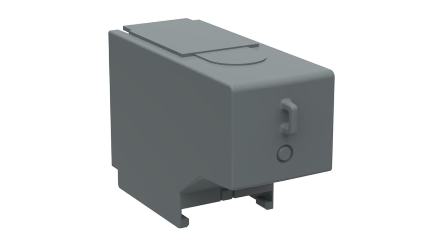 ABB OSS160GG1S/4, sezionatore per applicazioni industriali, dimensioni 33,4 x 52 x 77 mm, con schermature terminali.