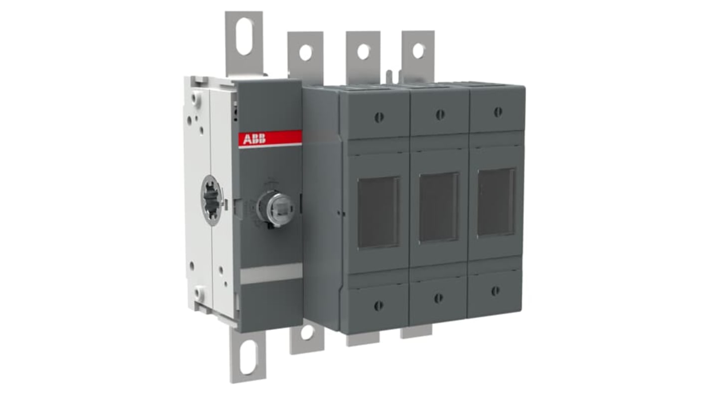 Sezionatore portafusibili ABB, 4 poli, 160A, 500V, progettato per garantire affidabilità e sicurezza in condizioni estreme.