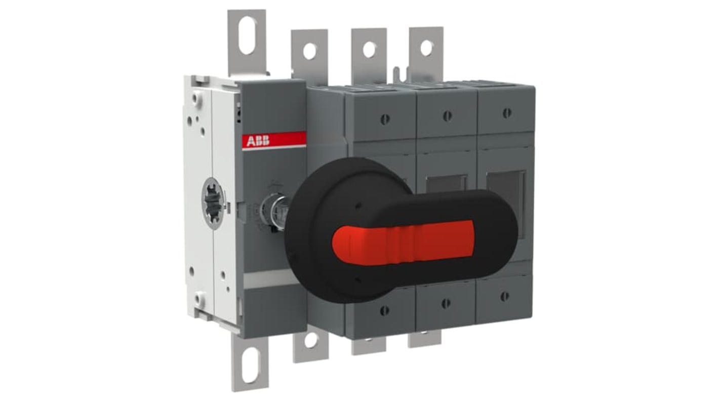 Sezionatore portafusibili ABB, 4 poli, 100A, 500V, progettato per garantire affidabilità e sicurezza in condizioni estreme.